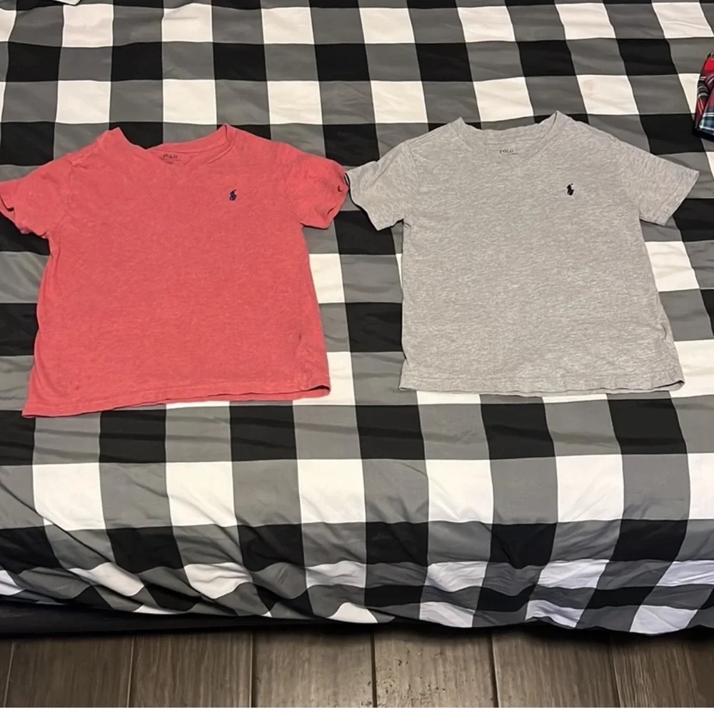 8pc lot authentic Polo Ralph Lauren designer bear lot shirts jeans shorts sz 4 5